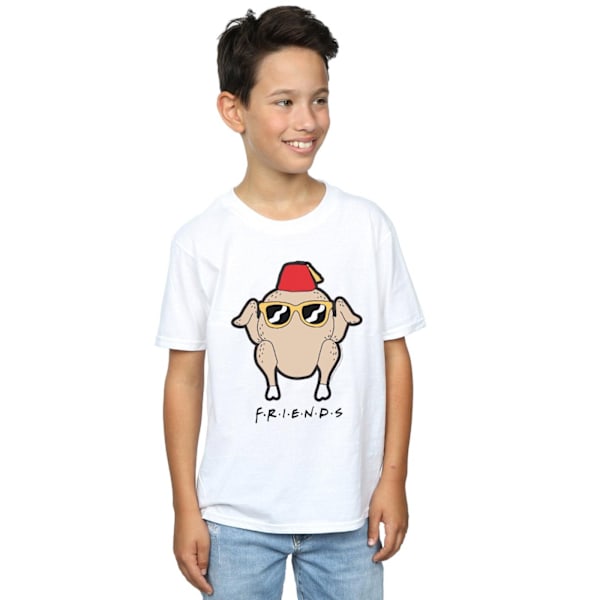 Friends Boys Sunglasses Turkey T-Shirt 3-4 år Vit White 3-4 Years