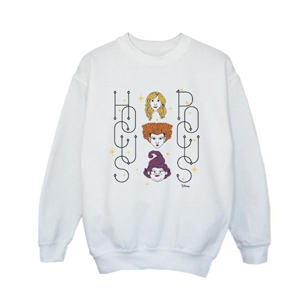 Disney Boys Hocus Pocus Faces Sweatshirt 5-6 år Vit White 5-6 Years