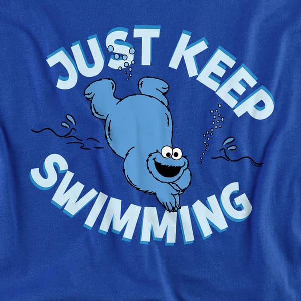 Sesamgatan Unisex Vuxen Just Keep Jumping Kakmonstret Tröja Royal Blue M