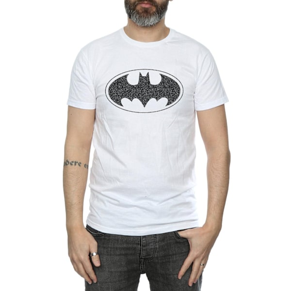 DC Comics Batman One Colour Logo T-shirt M Vit White M