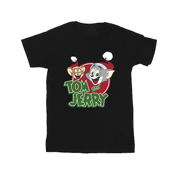 Tom And Jerry Herr Julhatt Logotyp T-shirt M Svart Black M