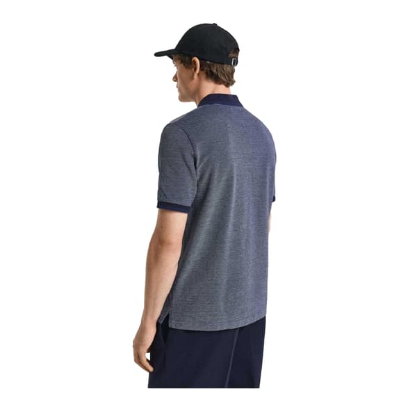 Gant Herr Regular Kortärmad Pikétröja L Blå Blue L