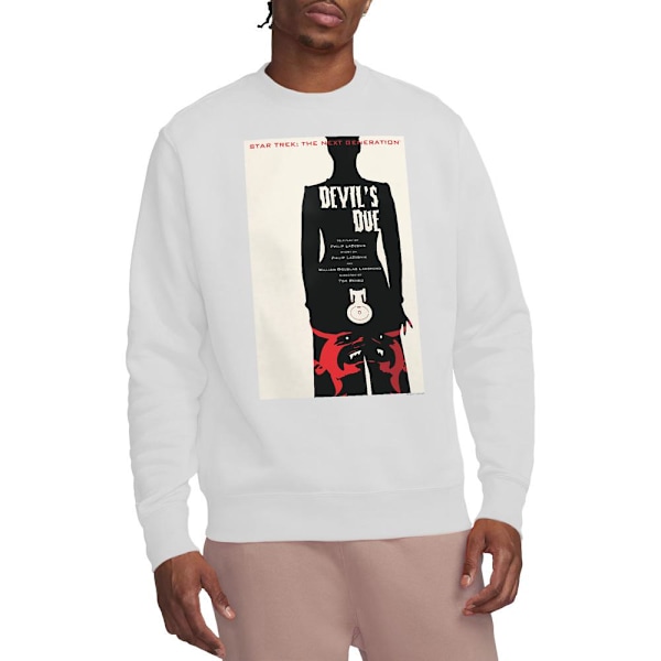 Star Trek Unisex Vuxen The Next Generation Säsong 4 Avsnitt 13 White M