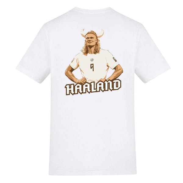 AWD Herr Haaland Norge T-shirt M Vit White M