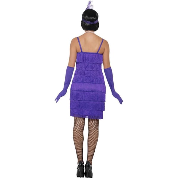 Smiffys Dam/Dam Flapper Kostymset S Lila Purple S
