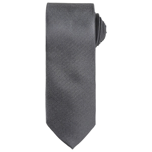 Premier Unisex Vuxen Mikro Våffel Slips En Storlek Mörkgrå Dark Grey One Size