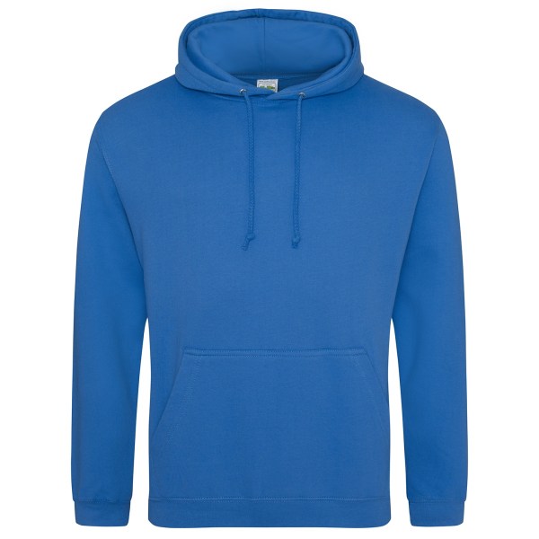 Awdis Unisex College Hooded Sweatshirt / Hoodie 4XL Sapphire Bl Sapphire Blue 4XL