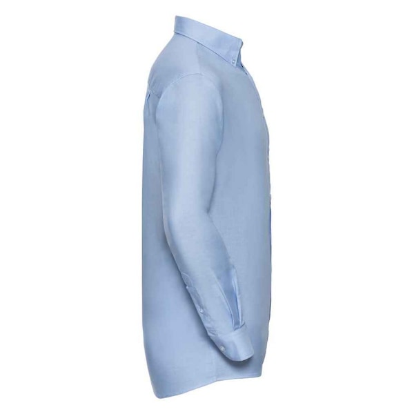 Russell Collection Herr Oxford Easy-Care Långärmad formell skjorta Oxford Blue 16in