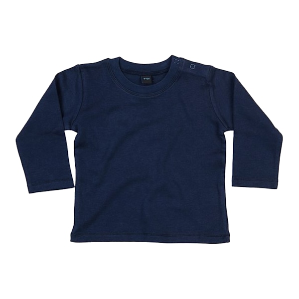 Babybugz Baby Plain Long-Sleeved T-Shirt 18-24 Months Nautical Nautical Navy 18-24 Months