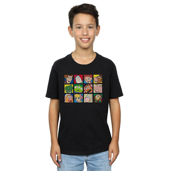 Disney Boys Toy Story Character Squares T-Shirt 9-11 år Svart Black 9-11 Years