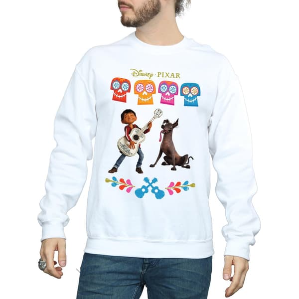 Disney Herr Coco Miguel Logo Sweatshirt M Vit White M
