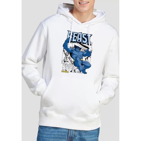 Marvel Herr X-Men Beast Comic Hoodie L Vit White L
