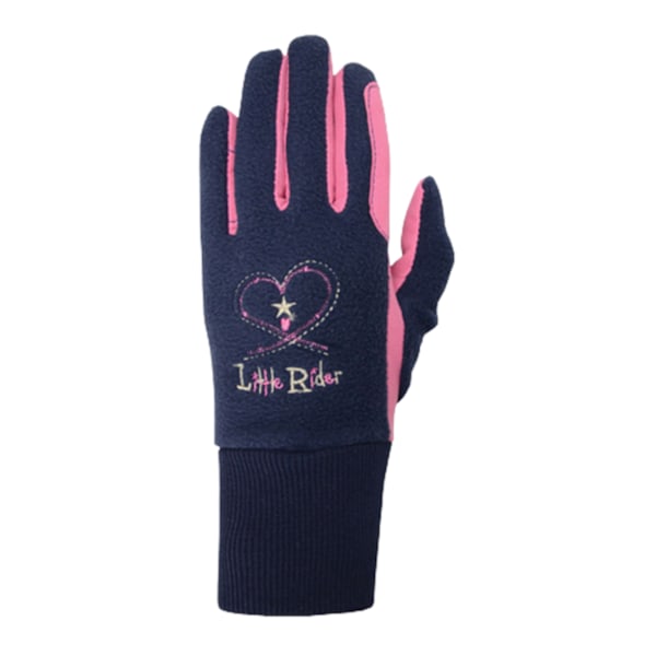 Little Rider Barn/Barn Riding Star Vinterhandskar X-Large R Rapture Rose/Navy X-Large