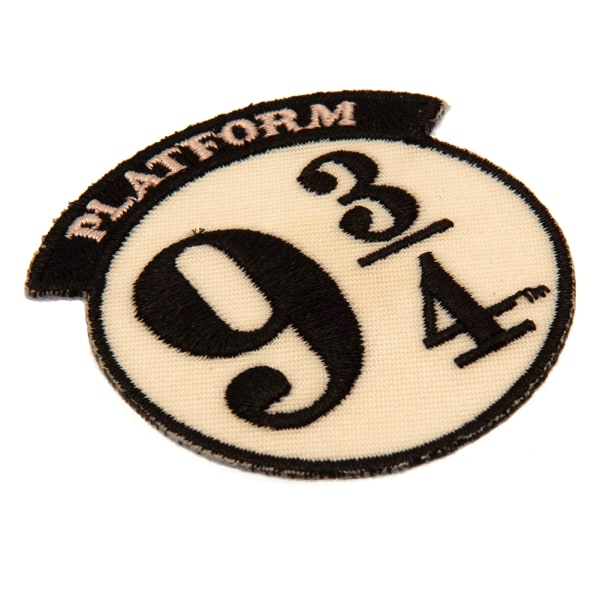 Harry Potter Platform 9 3/4 Iron On Patch One Size Cream/Svart Cream/Black One Size