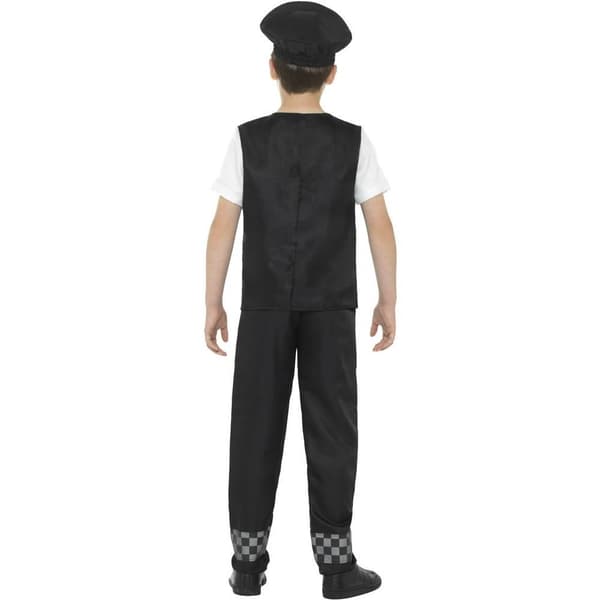 Smiffys Barn/Barn Cop Kostymset 7-9 År Vit White 7-9 Years