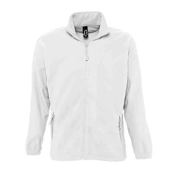 SOLS Herr North Full Zip Outdoor Fleece Jacka 3XL Vit White 3XL