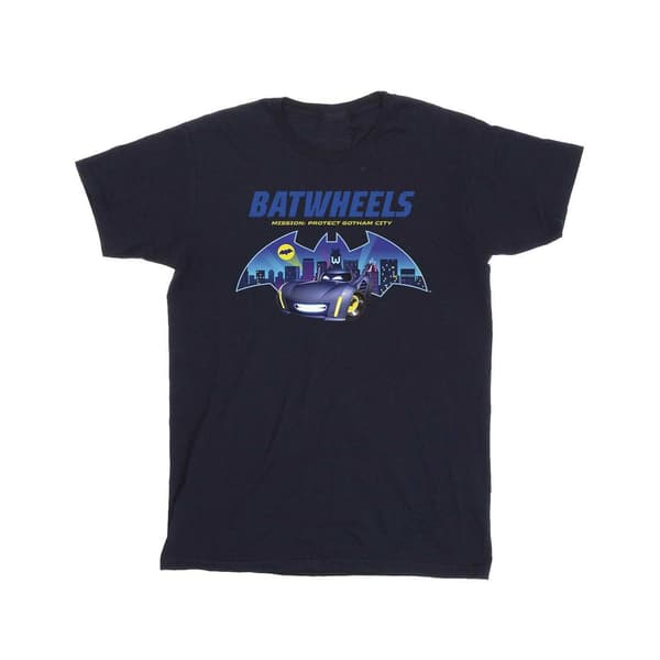 Batwheels Flickor Skyddar Gotham Bomulls T-shirt 9-11 År Marinblå B Navy Blue 9-11 Years