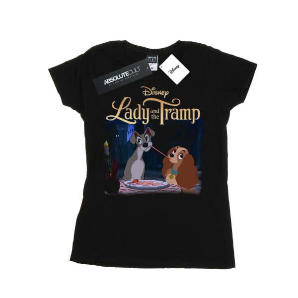 Disney Dam/Ladies Lady And The Tramp Homage T-shirt i bomull S Black S