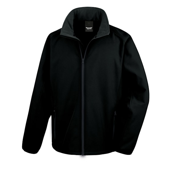 Result Core Mens Printable Soft Shell Jacket 4XL Svart Black 4XL