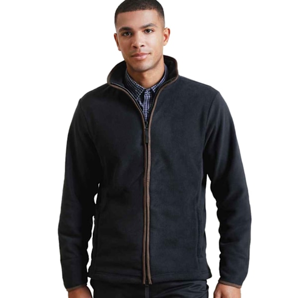 Premier Mens Artisan Fleece Jacket M Svart/Brun Black/Brown M