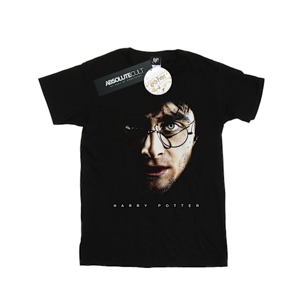 Harry Potter Boys Dark Portrait T-Shirt 7-8 år Svart Black 7-8 Years