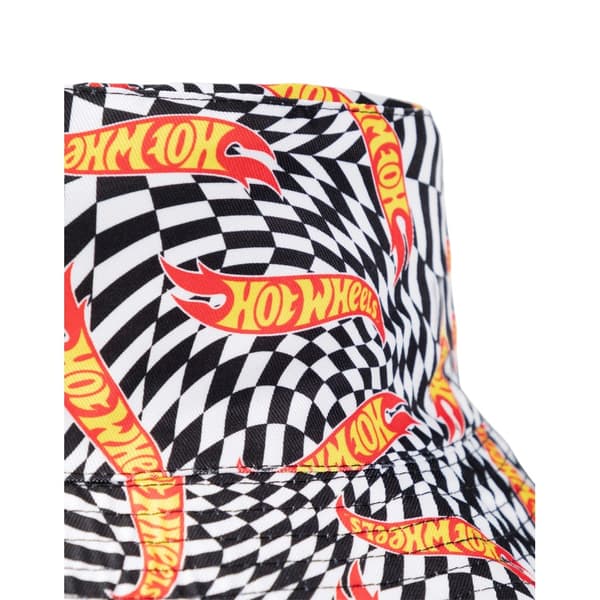 Hot Wheels Herr Rutmönstrad Logotyp Vändbar Solhatt En Storlek Multicoloured One Size