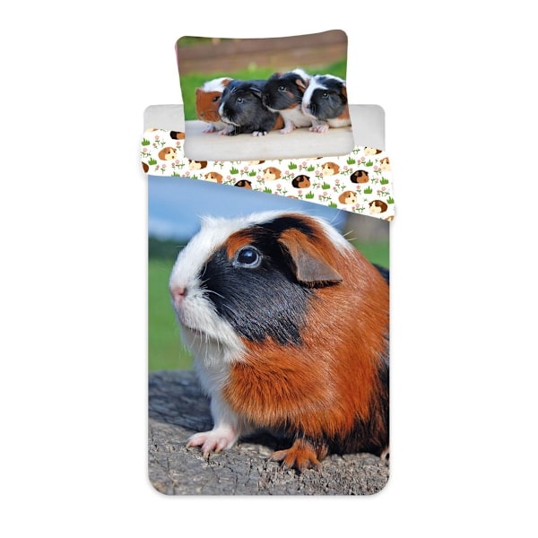 Guinea Pig 02 Bomullsduntäcke Set Enkelsäng Flerfärgad Multicoloured Single