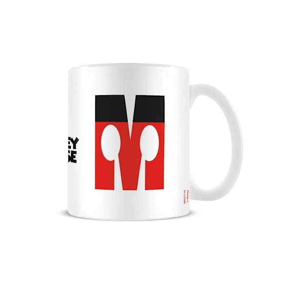 Mickey Mouse M Alphabet Mug En Storlek Vit/Svart/Röd White/Black/Red One Size