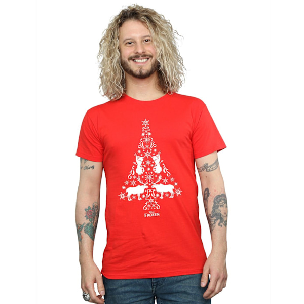 Disney Herr Frozen Julgran T-shirt L Röd Red L