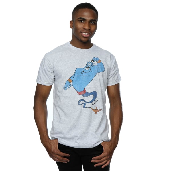 Aladdin Mens Classic Genie Heather T-Shirt L Heather Grey Heather Grey L