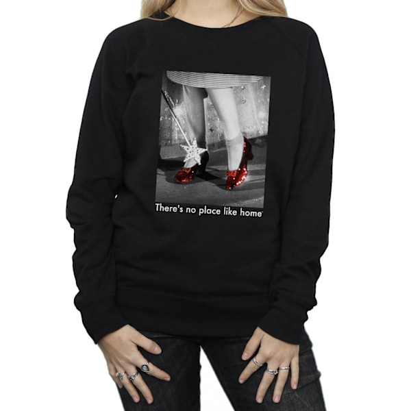 Trollkarlen från Oz Dam/Dam Ruby Slippers Foto Sweatshirt M Black M