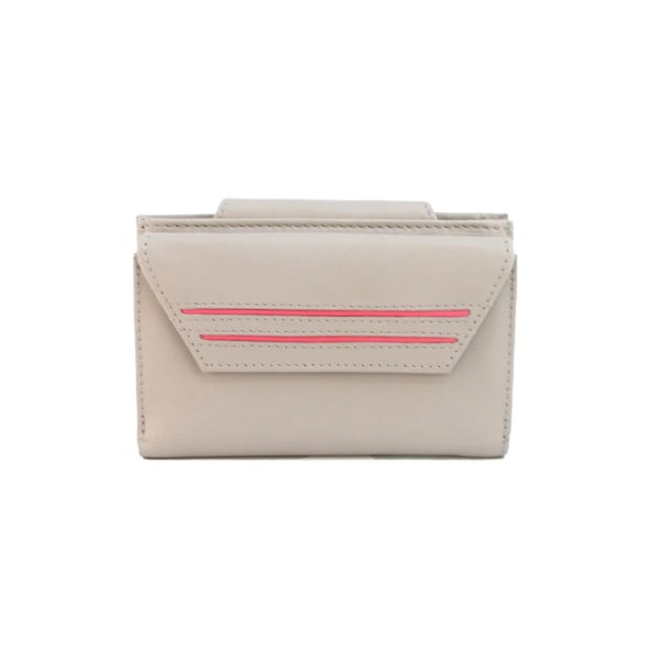 Eastern Counties Leather Kamila Läder Kontrast Piping Plånbok O Ivory/Rose One Size