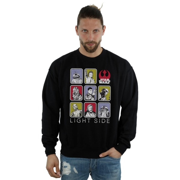 Star Wars Mens The Last Jedi Multi Character Sweatshirt XL Svart Black XL