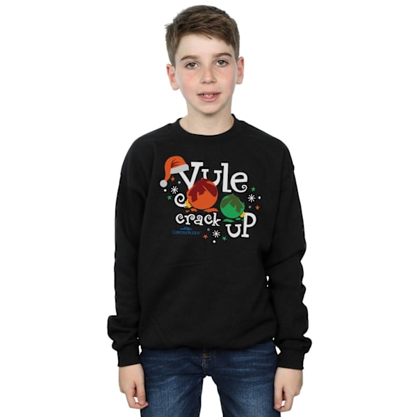 National Lampoon's Christmas Vacation Boys Yule Crack Up Sweatshirt Black 5-6 Years