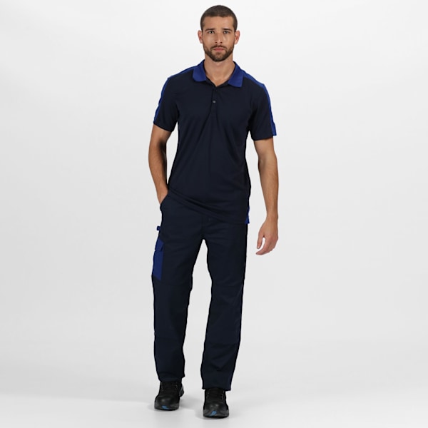 Regatta Professional Herr Kontrast Coolweave Pikétröja L Marinblå/ Navy/New Royal L