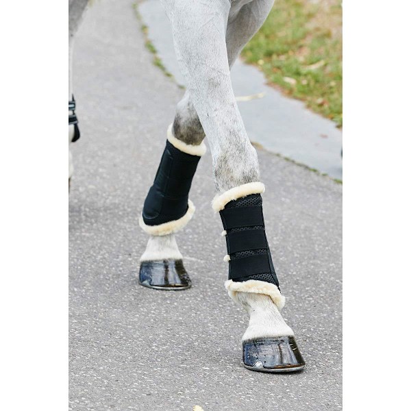 Weatherbeeta Pure Wool Lined Exercise Boots Full Black Black Full