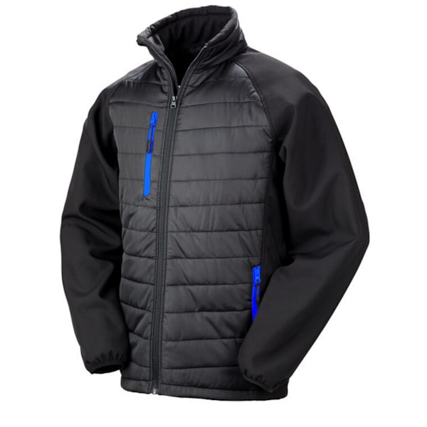 Result Unisex Vuxen Kompass Softshell Väst XXL Svart/Royal Blå Black/Royal Blue XXL