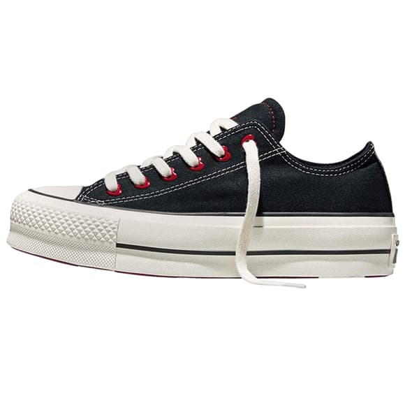 Converse Dam Chuck Taylor Canvas Platåskor 4 UK Black 4 UK