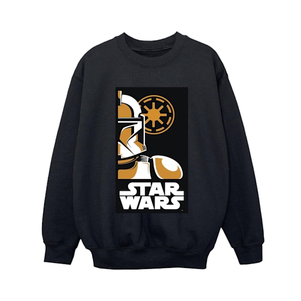 Star Wars Stormtrooper Art Poster Sweatshirt för pojkar 5-6 år Bla Black 5-6 Years