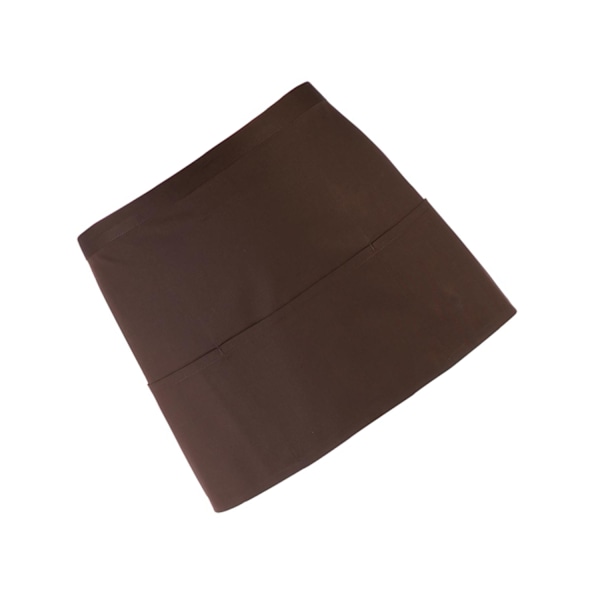 Premier Ladies/Womens Colours 3-fickor Förkläde / Arbetskläder (2-pack) Brown One Size