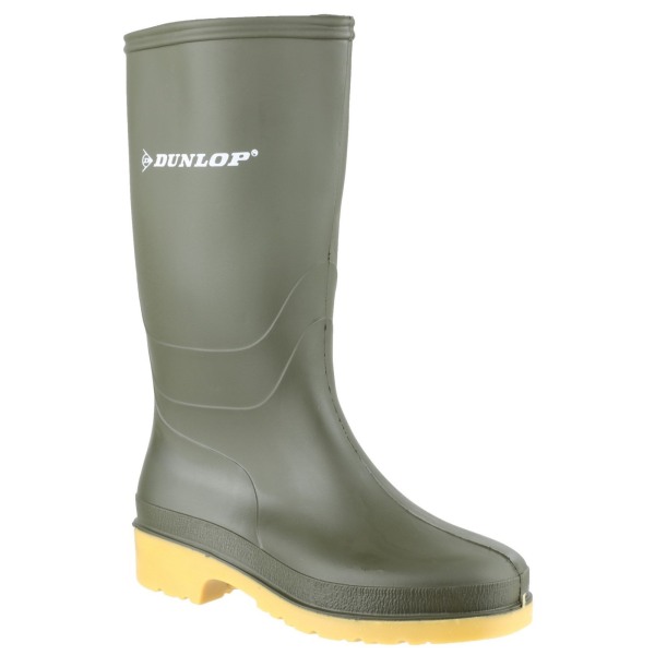 DUNLOP Kids Unisex 16247 DULLS Rain Welly / Wellington Boots 33 Green 33 EUR