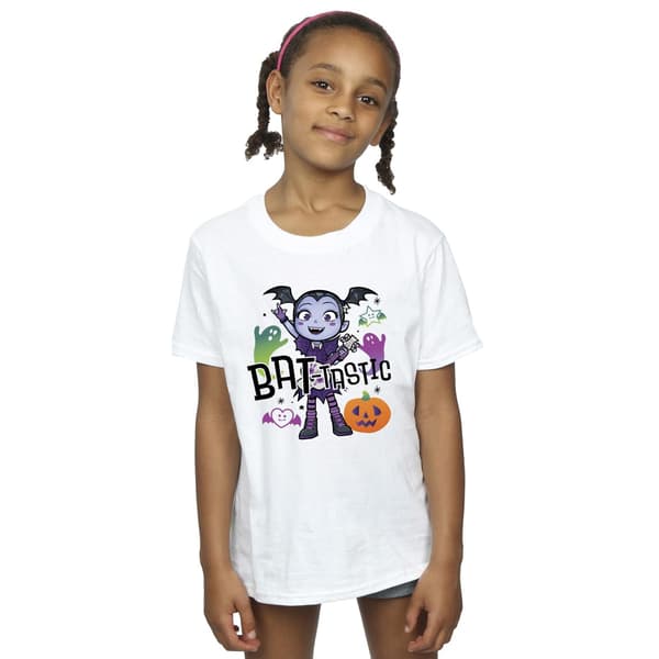 Vampirina Flickermus Tastic Bomull Halloween T-shirt 3-4 år Vit White 3-4 Years