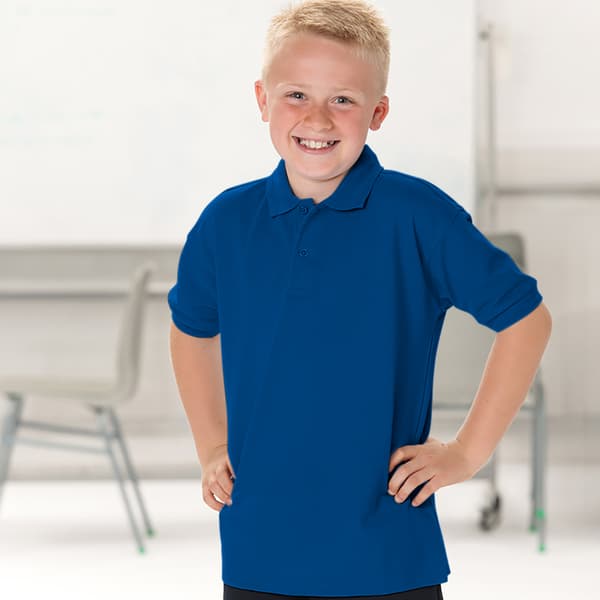 Jerzees Schoolgear Barn 65/35 Pique Poloshirt (2-pack) Bright Royal 9-10