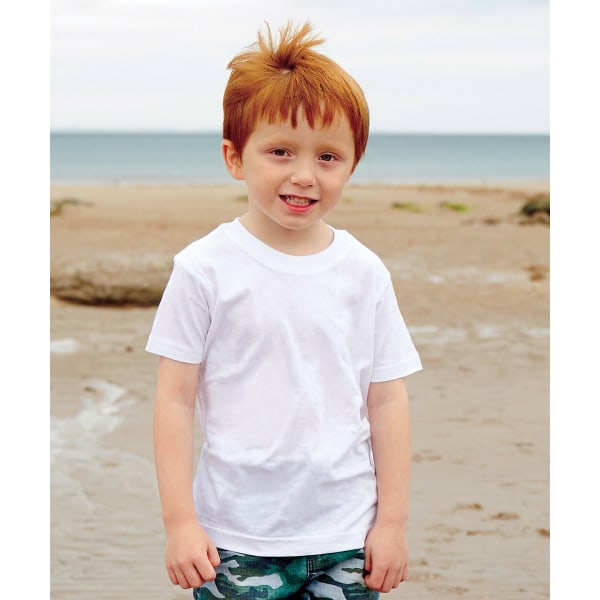 Babybugz Supersoft T-shirt för barn/barn 8-9 år Vit/Natur White/Natural 8-9 Years