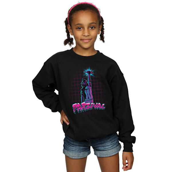 Ready Player One Flickor Parzival Key Sweatshirt 5-6 År Svart Black 5-6 Years