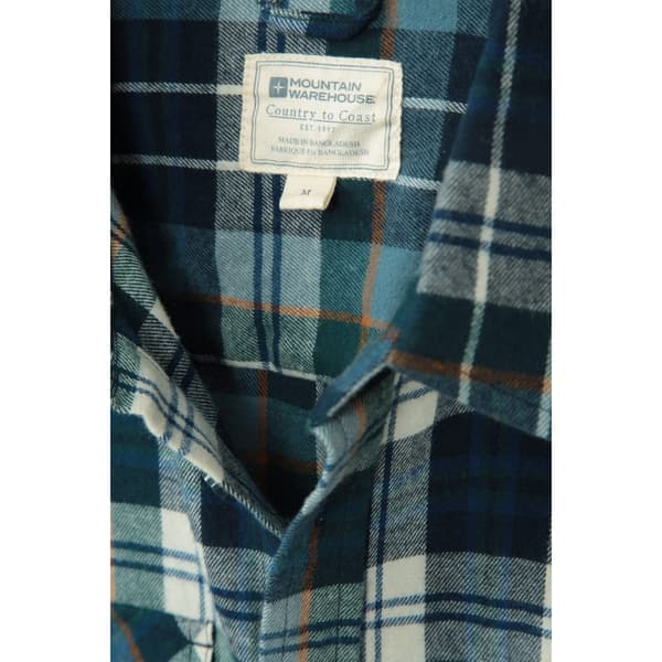 Mountain Warehouse Herr Trace Flanellskjorta (2-pack) XL Corn Corn Blue XL