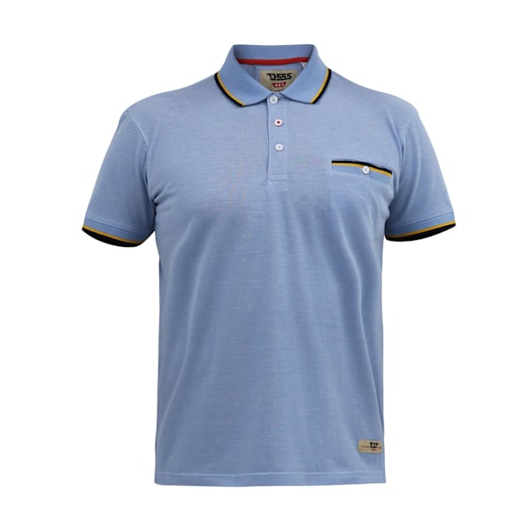 Duke Herr D555 Talbot Pique Jacquard Kingsize Poloskjorta XXL Blå Blue XXL