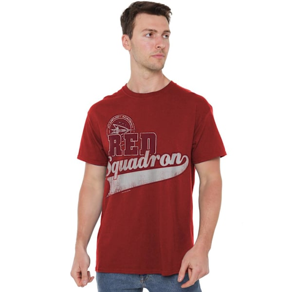 Star Trek Herr Röd Skvadron Sport T-Shirt L Cardinal Cardinal L