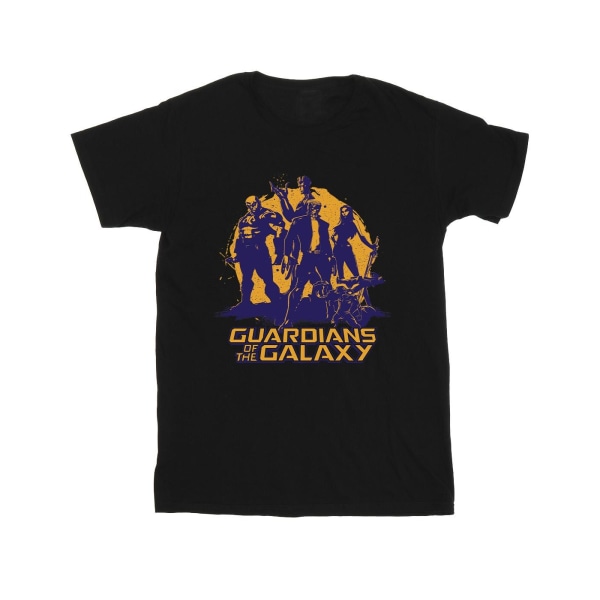 Guardians Of The Galaxy Boys Sunset Guardians T-shirt 7-8 år Black 7-8 Years