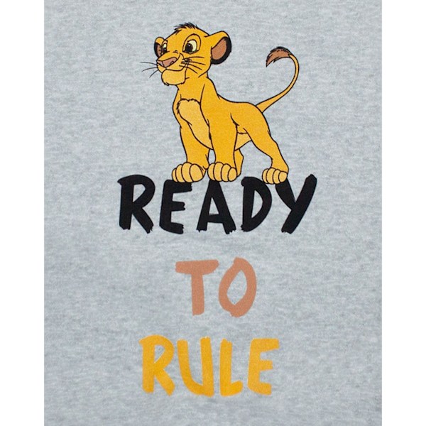 The Lion King Boys Ready To Rule Simba Sweatshirt 7-8 år Grå Grey 7-8 Years